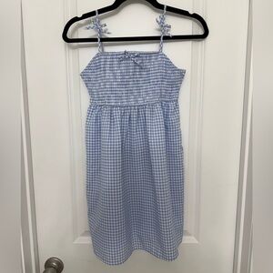 Full Tilt Blue Gingham Midi Dress